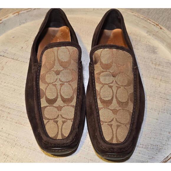 Coach Other - Coach Brown and tan patterned loafers